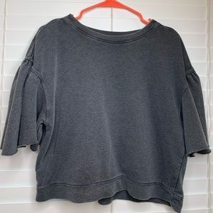 Urban Outfitters ruffled short sleeve blouse